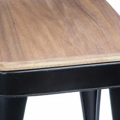 Tabouret Haut Joris Métal Noir Atmosphera -Ledepot-bailleul Soldes Magasin tabouret haut joris metal noir atmosphera 2