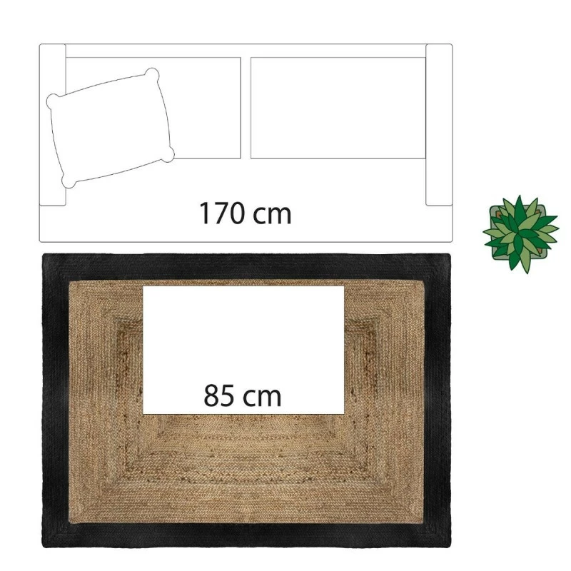Tapis jute naturel bord noir 120x170 Atmosphera Tapis Jute Naturel Bord Noir 120x170 Atmosphera -Ledepot-bailleul Soldes Magasin tapis jute naturel bord noir 120x170 atmosphera 4