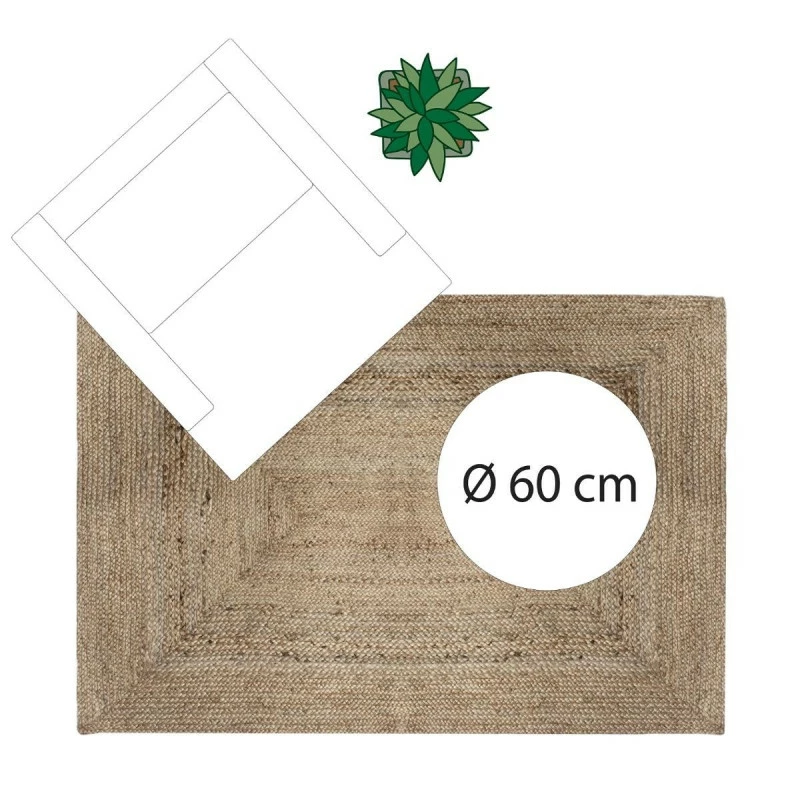 Tapis jute naturel rectangulaire 120x170 Atmosphera Tapis Jute Naturel Rectangulaire 120x170 Atmosphera -Ledepot-bailleul Soldes Magasin tapis jute naturel rectangulaire 120x170 atmosphera 3