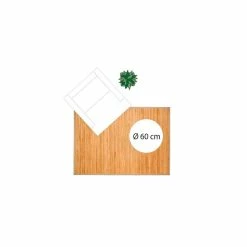 Tapis Latte Bambou 120x170cm Naturel Atmosphera -Ledepot-bailleul Soldes Magasin tapis latte bambou 120x170cm naturel 2