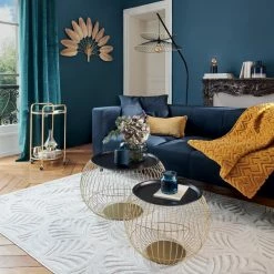 Tapis Rectangulaire Relief Feuille 160x230 Atmosphera -Ledepot-bailleul Soldes Magasin tapis rectangulaire relief feuille 160x230 atmosphera 1 7