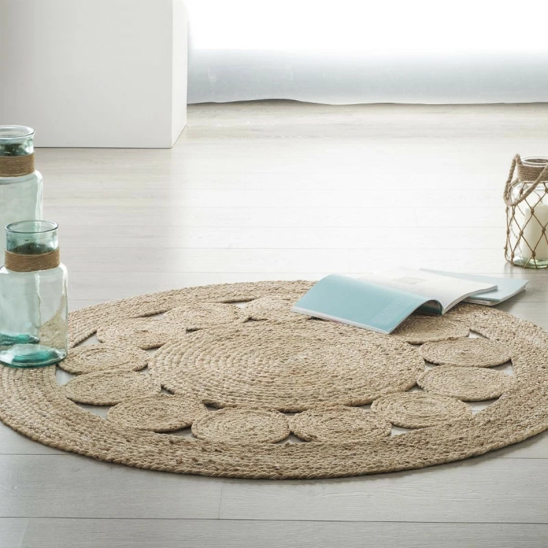 Tapis rond ajouré en jute Atmosphera Tapis Rond Ajouré En Jute Atmosphera -Ledepot-bailleul Soldes Magasin tapis rond ajoure en jute atmosphera 1