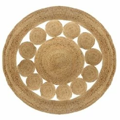 Tapis Rond Ajouré En Jute Atmosphera