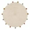 Tapis Rond D90 à Pompons Arlequin Atmosphera -Ledepot-bailleul Soldes Magasin tapis rond d90 a pompons arlequin atmosphera