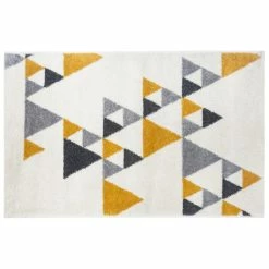 Tapis Triangle 120x170 Ilan Moutarde Atmosphera