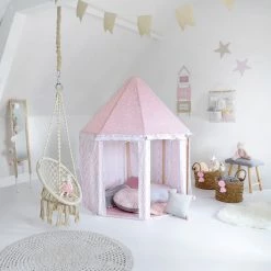 Tente Yourte Rose Pour Chambre Enfant Atmosphera -Ledepot-bailleul Soldes Magasin tente yourte rose pour chambre enfant atmosphera 2
