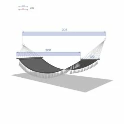 Toile Hamac Syssia Pompons 2 M Hespéride -Ledepot-bailleul Soldes Magasin toile hamac syssia pompons 2 m hesperide 4