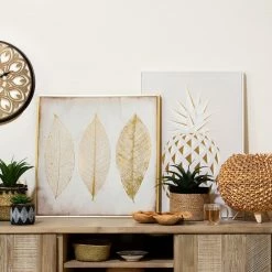 Toile Imprimée Feuilles Dorées Encadrée Atmosphera 3 Toile Imprimée Feuilles Dorées Encadrée Atmosphera -Ledepot-bailleul Soldes Magasin toile imprimee feuilles dorees encadree atmosphera 1