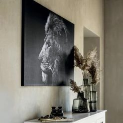 Toile Imprimée Lion 78x118 Cm Atmosphera -Ledepot-bailleul Soldes Magasin toile imprimee lion 78x118 cm atmosphera 2