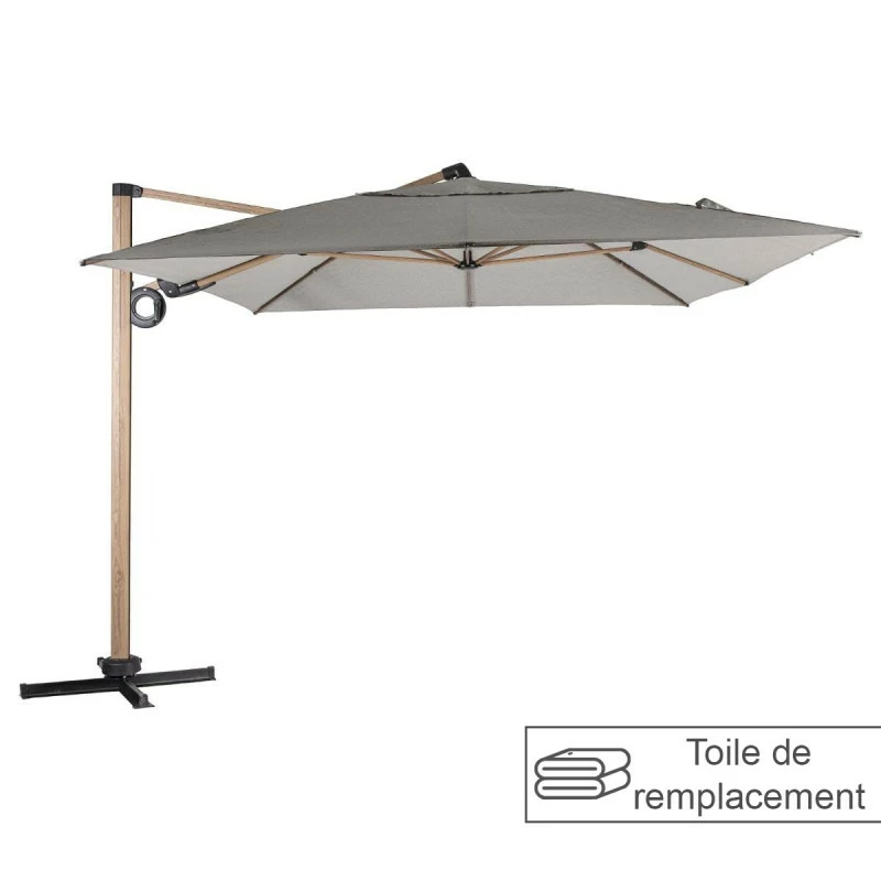 Toile rempl. rectangulaire en polyester noisette Soly Hespéride Toile Rempl. Rectangulaire En Polyester Noisette Soly Hespéride -Ledepot-bailleul Soldes Magasin toile remplacement pour parasol soly hesperide