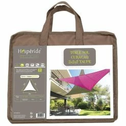 Toile Solaire 2x2x2m Curacao Taupe Hespéride 4 Toile Solaire 2x2x2m Curacao Taupe Hespéride -Ledepot-bailleul Soldes Magasin toile solaire 2x2x2m luxe hesperide curacao taupe 2