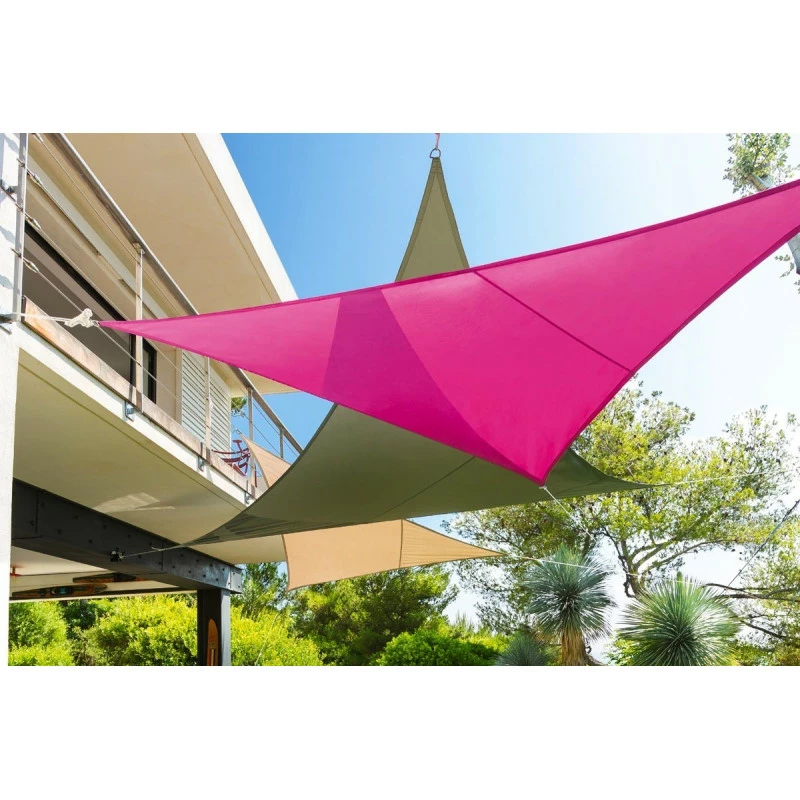 Toile solaire 4x4x4m Curacao taupe Hespéride Toile Solaire 4x4x4m Curacao Taupe Hespéride -Ledepot-bailleul Soldes Magasin toile solaire 4x4x4m luxe hesperide curacao taupe 4