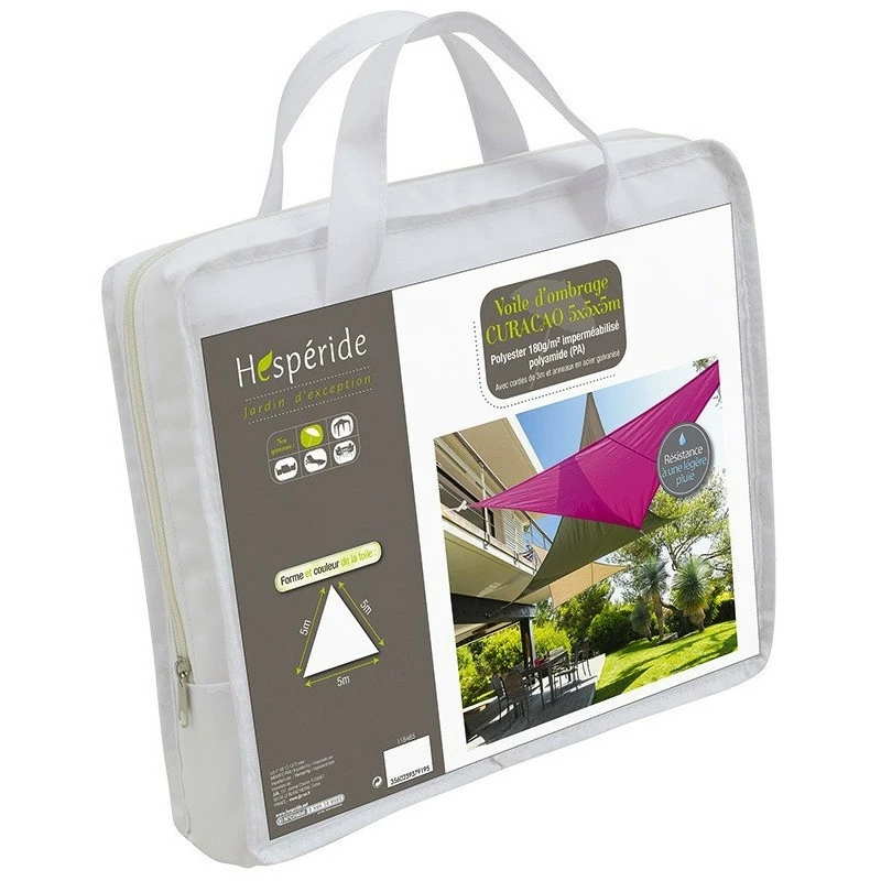 Toile solaire 5x5x5m Curacao blanc Hespéride Toile Solaire 5x5x5m Curacao Blanc Hespéride -Ledepot-bailleul Soldes Magasin toile solaire 5x5x5m luxe hesperide curacao blanc 3