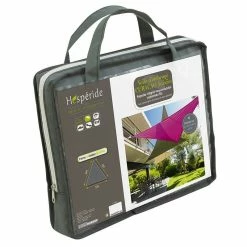 Toile Solaire 5x5x5m Curacao Gris Hespéride -Ledepot-bailleul Soldes Magasin toile solaire 5x5x5m luxe hesperide curacao gris 3