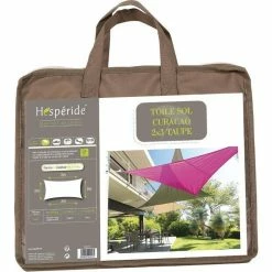 Toile Solaire 3x2m Curacao Taupe Hespéride -Ledepot-bailleul Soldes Magasin toile solaire rectangulaire 2x3m luxe hesperide curacao taupe 2