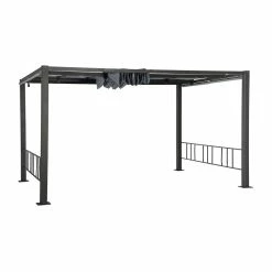 Tonnelle Moai 3x4 M Ardoise Hespéride -Ledepot-bailleul Soldes Magasin tonnelle moai 3x4 m hesperide 2