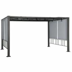 Tonnelle Moai 3x4 M Ardoise Hespéride -Ledepot-bailleul Soldes Magasin tonnelle moai 3x4 m hesperide 5