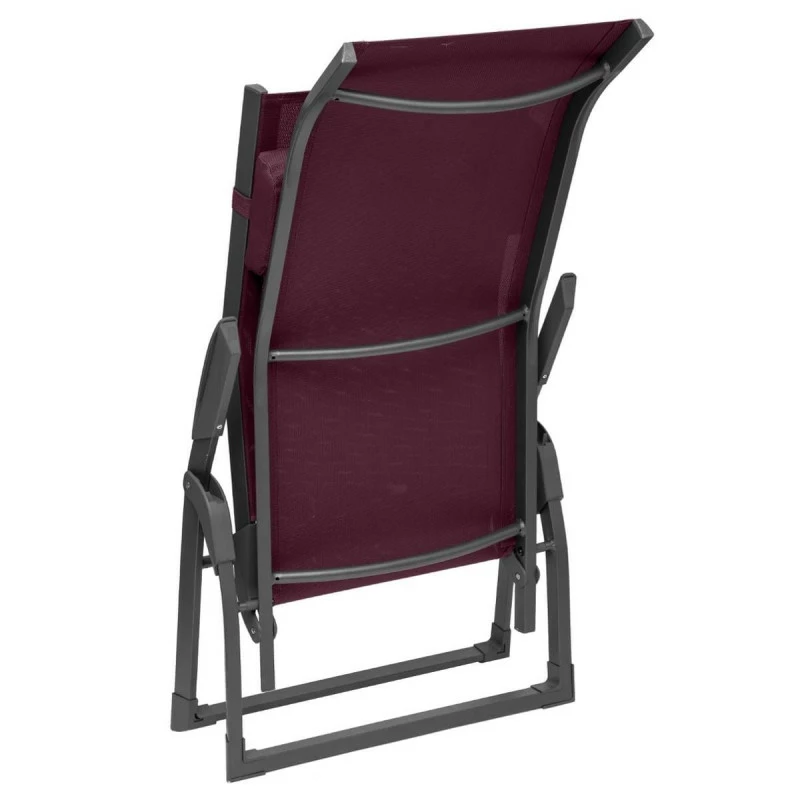 Transat 2 positions bordeaux / graphite Decima Hespéride Transat 2 Positions Bordeaux / Graphite Decima Hespéride -Ledepot-bailleul Soldes Magasin transat 2 positions bordeaux graphite decima hesperide 3