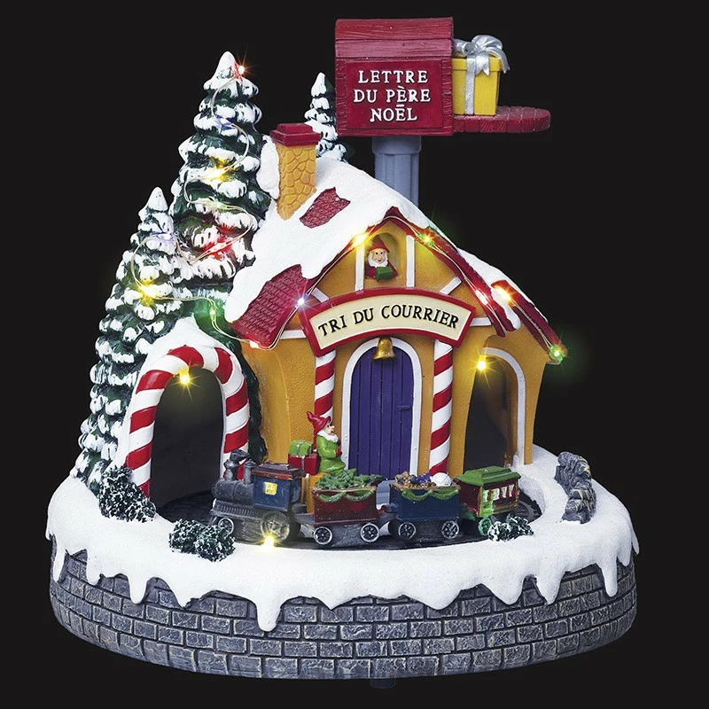 Village de noël animé et lumineux poste du père noël Village De Noël Animé Et Lumineux Poste Du Père Noël -Ledepot-bailleul Soldes Magasin village de noel anime et lumineux poste du pere noel