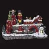 Village De Noël Animé, Lumineux Et Musical Atelier Du Père Noël -Ledepot-bailleul Soldes Magasin village de noel anime lumineux et musical atelier du pere noel