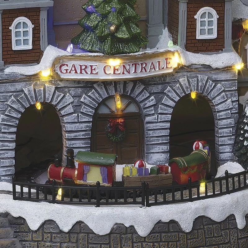 Village de noël animé, lumineux et musical gare centrale Village De Noël Animé, Lumineux Et Musical Gare Centrale -Ledepot-bailleul Soldes Magasin village de noel anime lumineux et musical gare du centre 1 1
