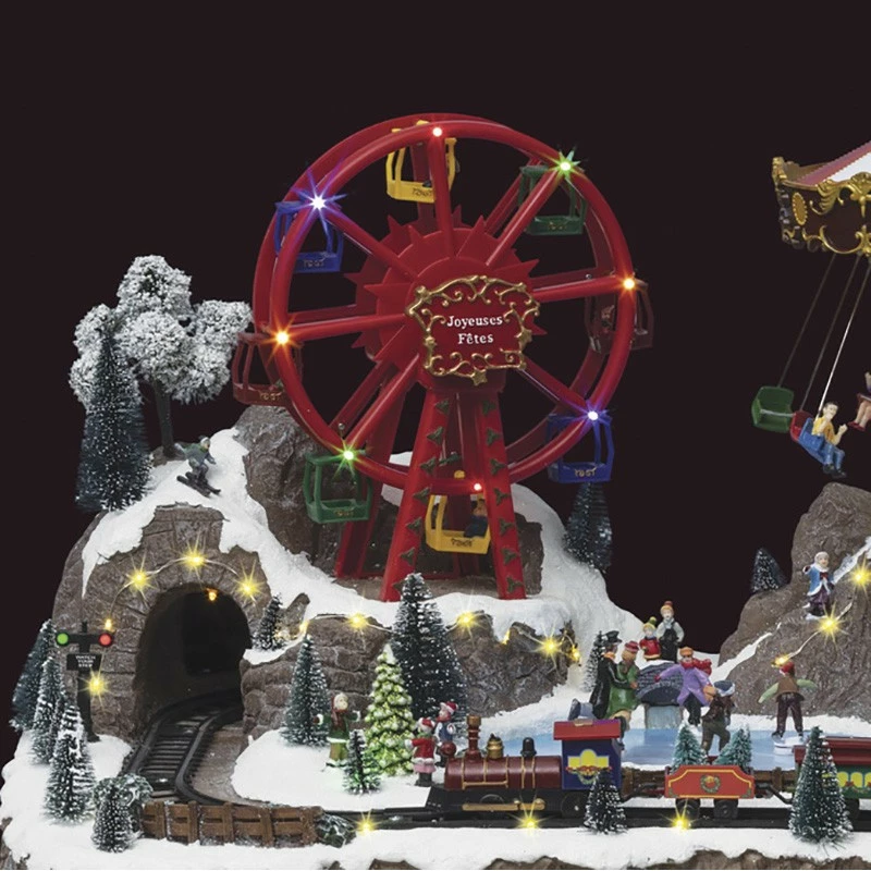 Village de Noël géant fête foraine lumineux et animé Village De Noël Géant Fête Foraine Lumineux Et Animé -Ledepot-bailleul Soldes Magasin village de noel fete foraine lumineux et anime 1