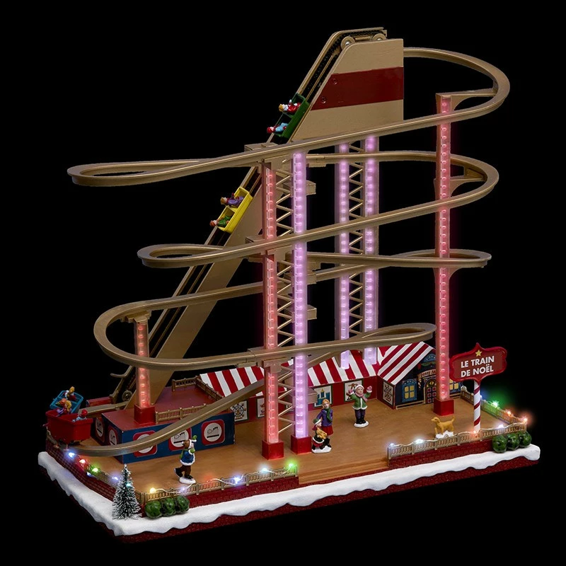 Village de Noël Grand Huit animé et lumineux Village De Noël Grand Huit Animé Et Lumineux -Ledepot-bailleul Soldes Magasin village de noel grand huit anime et