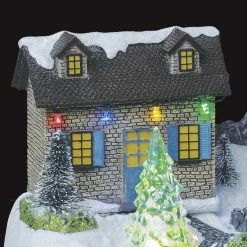 Village De Noël Moulin à Vent Animé, Lumineux Et Musical -Ledepot-bailleul Soldes Magasin village de noel moulin a vent anime lumineux et musical 1 2