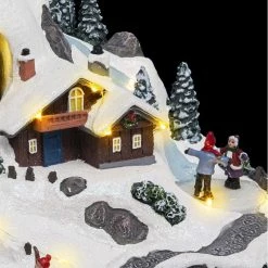 Village De Noël Vacances à La Montagne Animé Et Lumineux -Ledepot-bailleul Soldes Magasin village de noel vacances a la montagne anime et lumineux 2