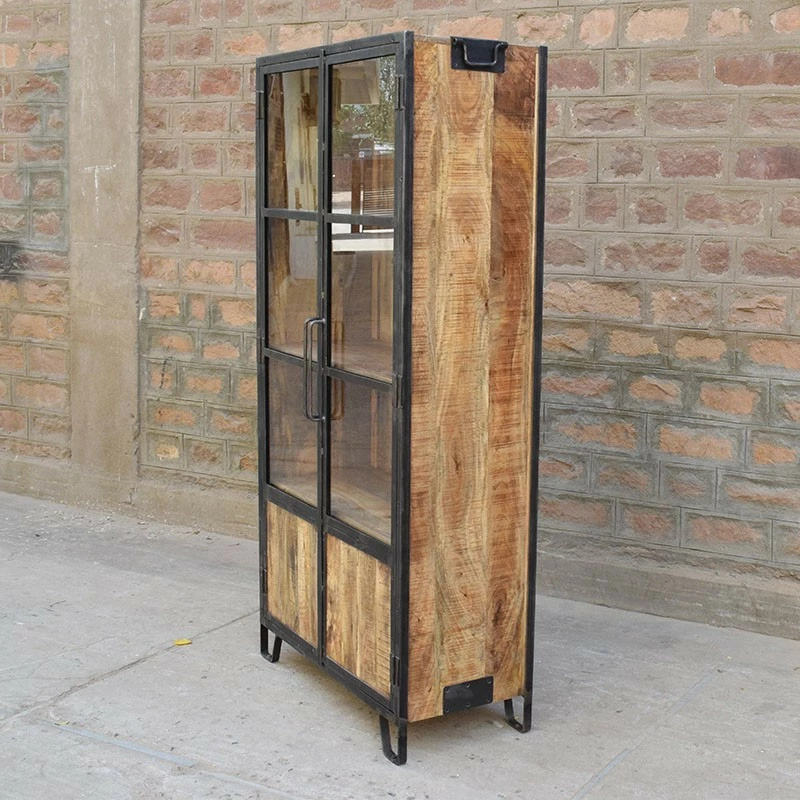 Vitrine 2 portes 4 niveaux manguier Vitrine 2 Portes 4 Niveaux Manguier -Ledepot-bailleul Soldes Magasin vitrine 2 portes 4 niveaux manguier 5