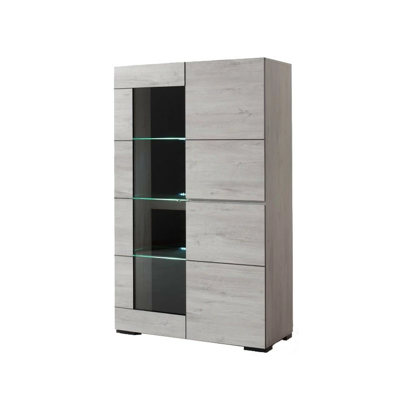Vitrine éclairage LED chêne blanchi Elba Vitrine éclairage LED Chêne Blanchi Elba -Ledepot-bailleul Soldes Magasin vitrine eclairage led chene blanchi elba