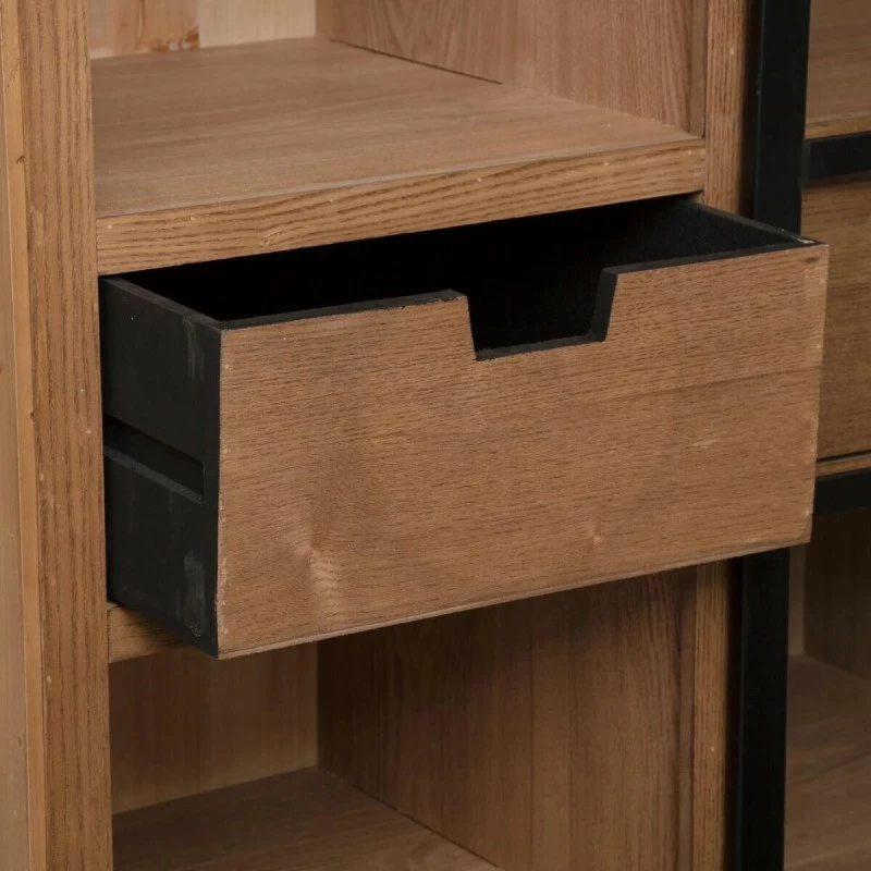 Vitrine porte coulissante Danik 2 tiroirs Atmosphera Vitrine Porte Coulissante Danik 2 Tiroirs Atmosphera -Ledepot-bailleul Soldes Magasin vitrine porte coulissante danik 2 tiroirs atmosphera 4